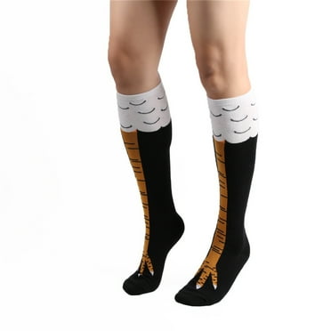 Womens Funny 3D Chicken Feet Knee High Socks Leg Thigh Performance Stockings Womens Funny 3D Chicken Feet Knee High Socks Leg Thigh Performance Stockings